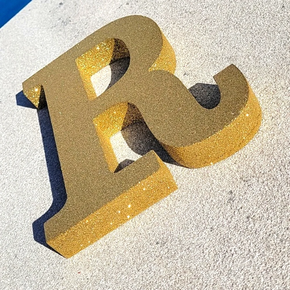 NEW 9 inch Glam Letter 
